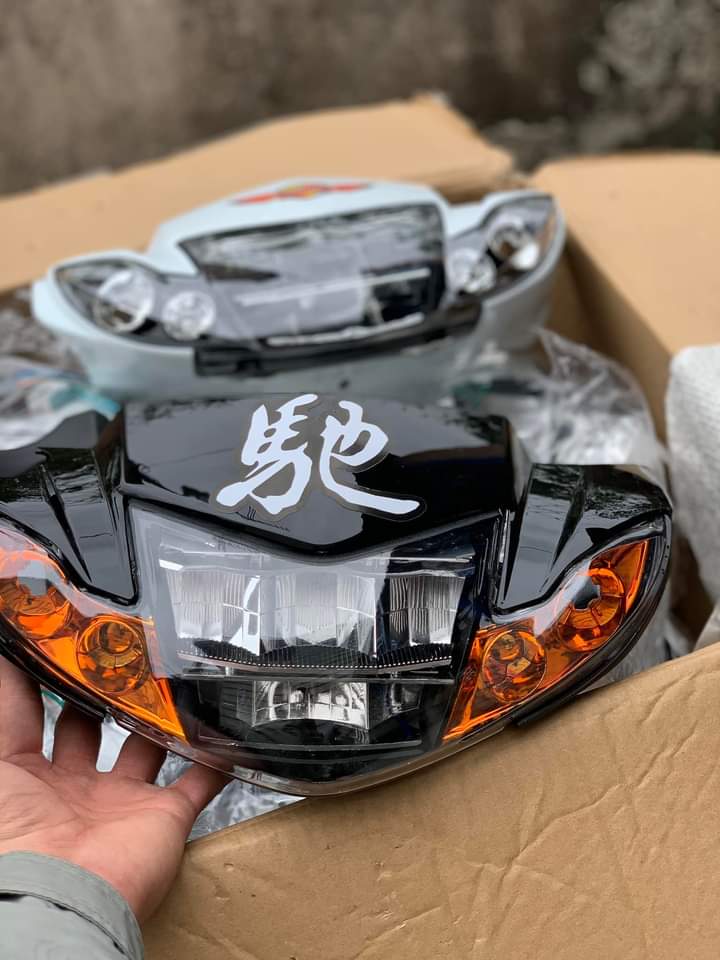 Pha đèn zinpat 2 tầng lắp sirius 50-110cc