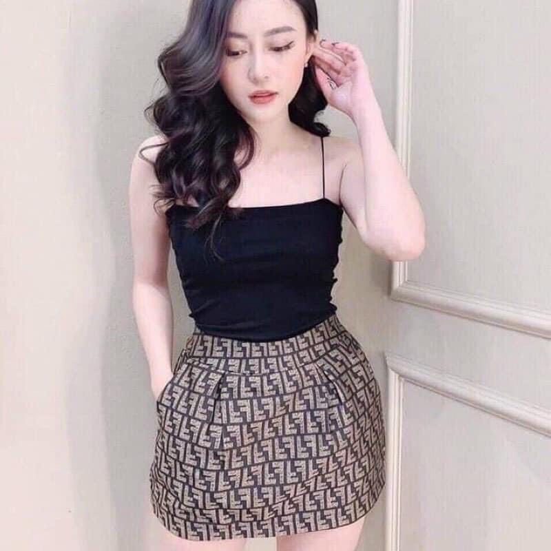 (rẻ vô địch) Áo 2 dây bún dáng croptop siêu xinh