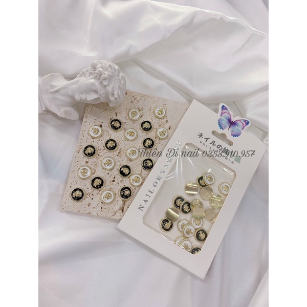 Set charm tròn đính móng MOON NAIL