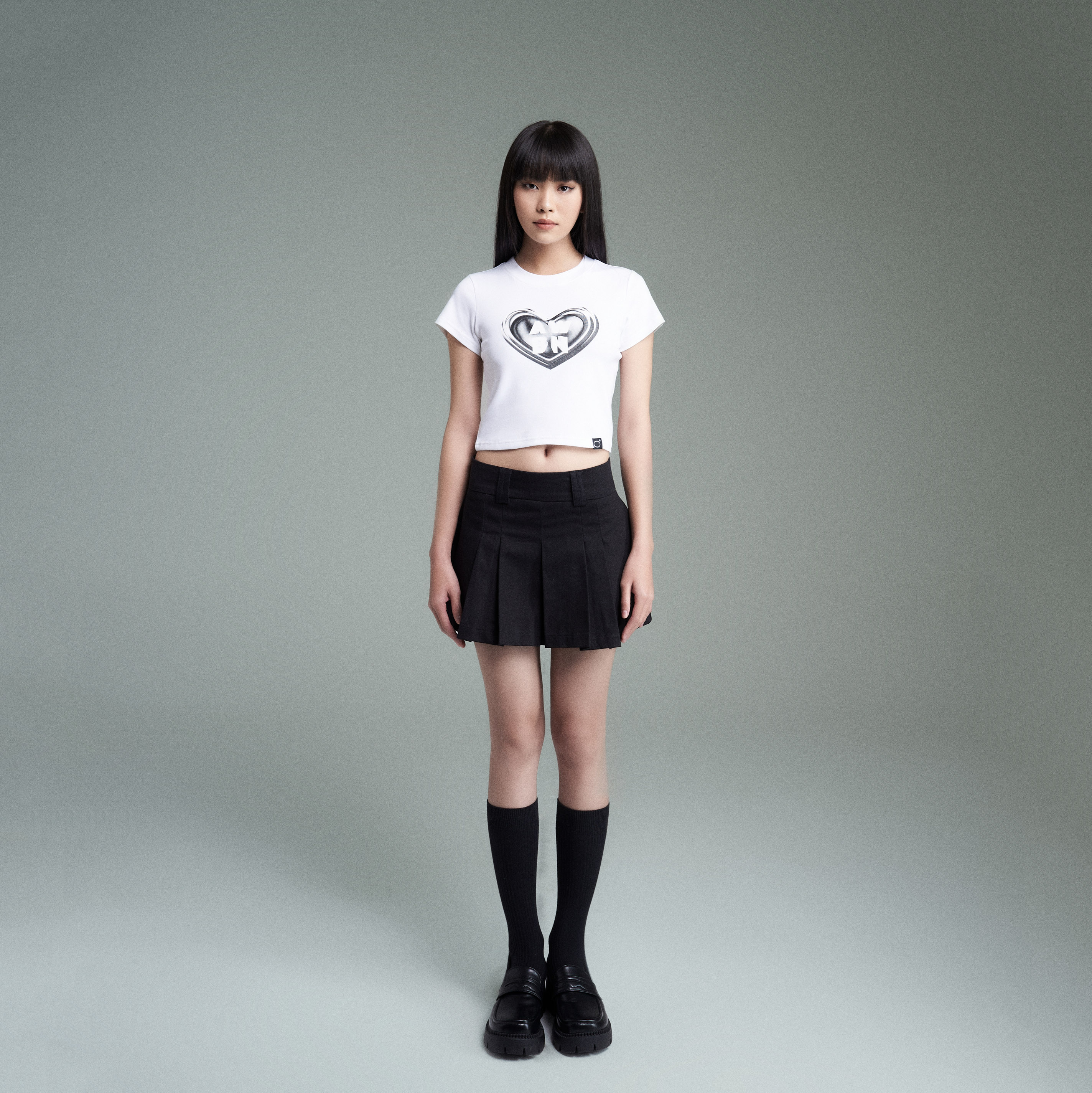 Áo Thun Nữ Oh - Babytee PRADIES Black Heart