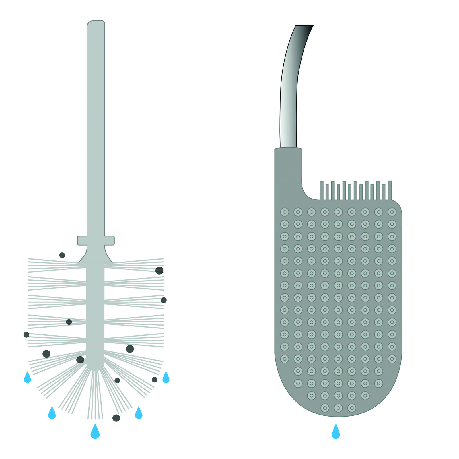 Bộ cọ toilet Joseph Joseph (Xám) - 002485