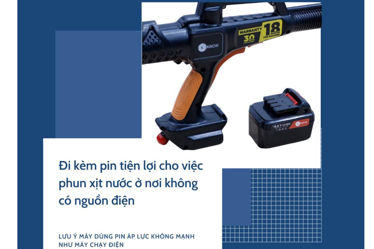 Máy Phun Xịt Rửa Cao Áp Kachi