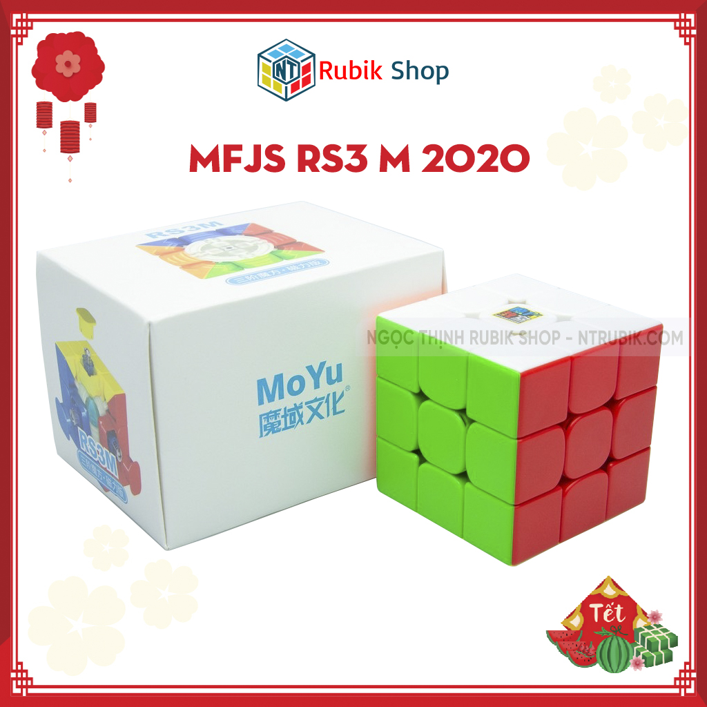 Rubik 3x3x3 MFJS RS3 M 2020 Stickerless Rubik Nam Châm (Hãng Mod Nam Châm)