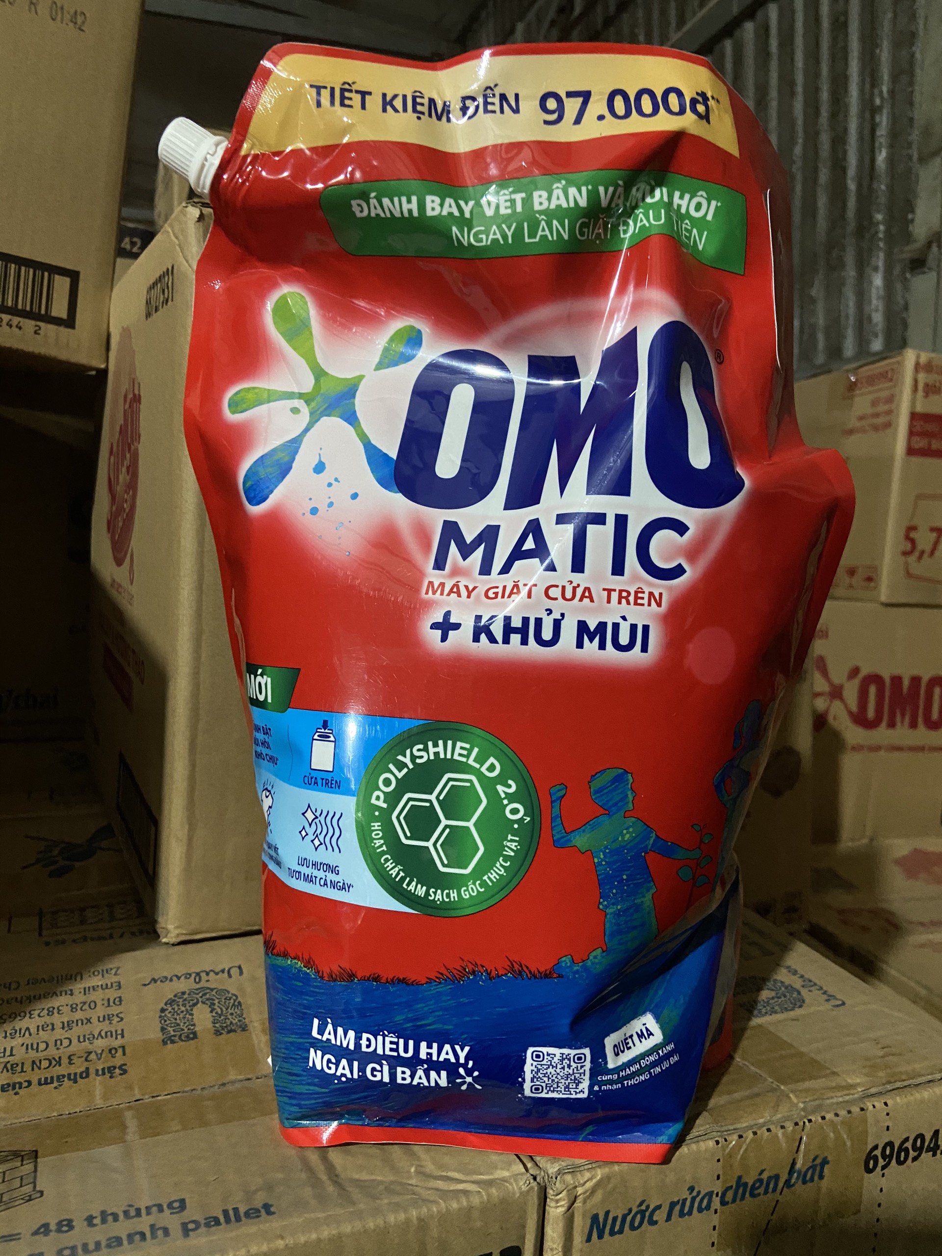 Nước Giặt Omo Cửa Trên 3.9kg (túi)