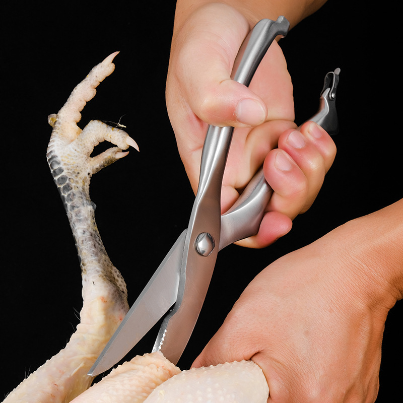 [ GIÁ SỐC ] Kéo cắt thịt gà inox cao cấp xuất Nhật (màu bạc)