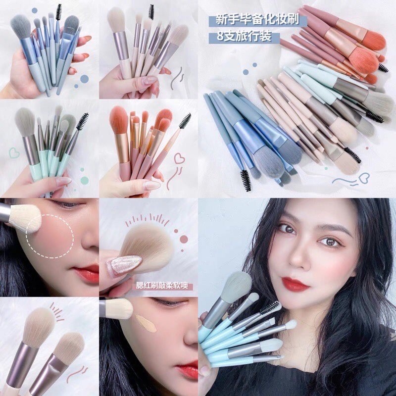 Set Cọ 8 Món ( Kèm Túi Zip )