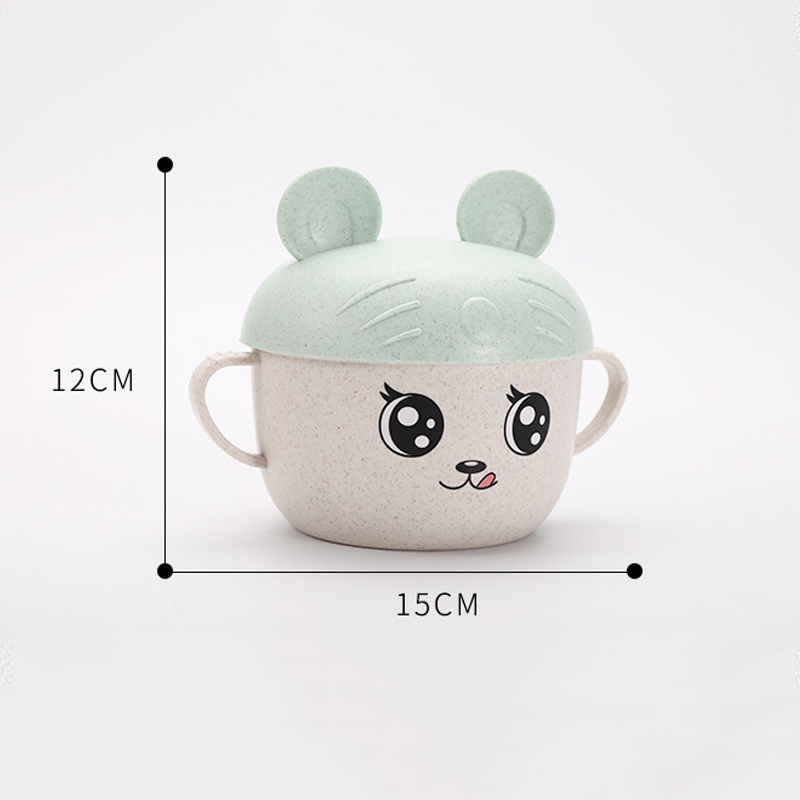 Bát lúa mạch ăn dặm cho bé Mickey kèm thìa