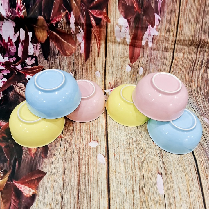 Bộ chén sứ màu pastel đẹp - bộ chén sứ màu