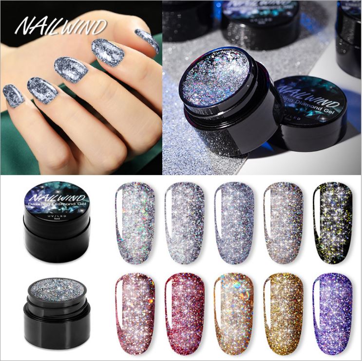 [HCM]Gel nhũ trang trí móng siêu sáng