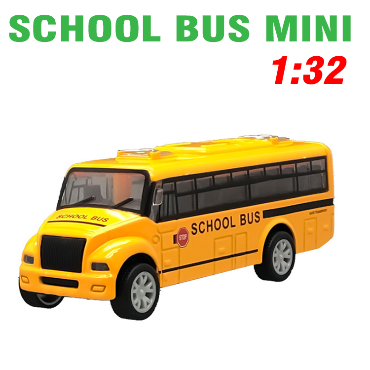 Xe mô hình ô tô đưa đón học sinh school bus 1:32 mini bằng hợp kim nhựa xe đồ chơi trẻ em