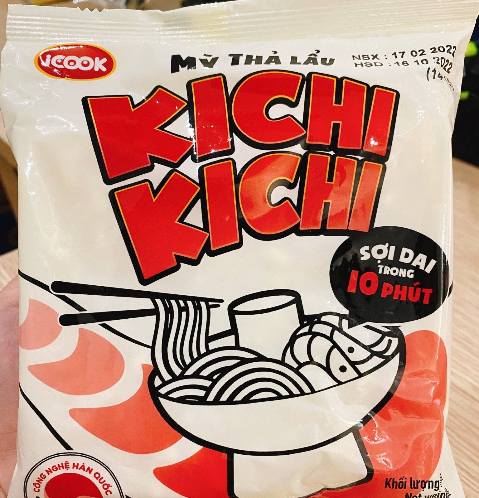 [Chỉ giao HN] Mỳ thả lẩu Kichi-Kichi 90gr