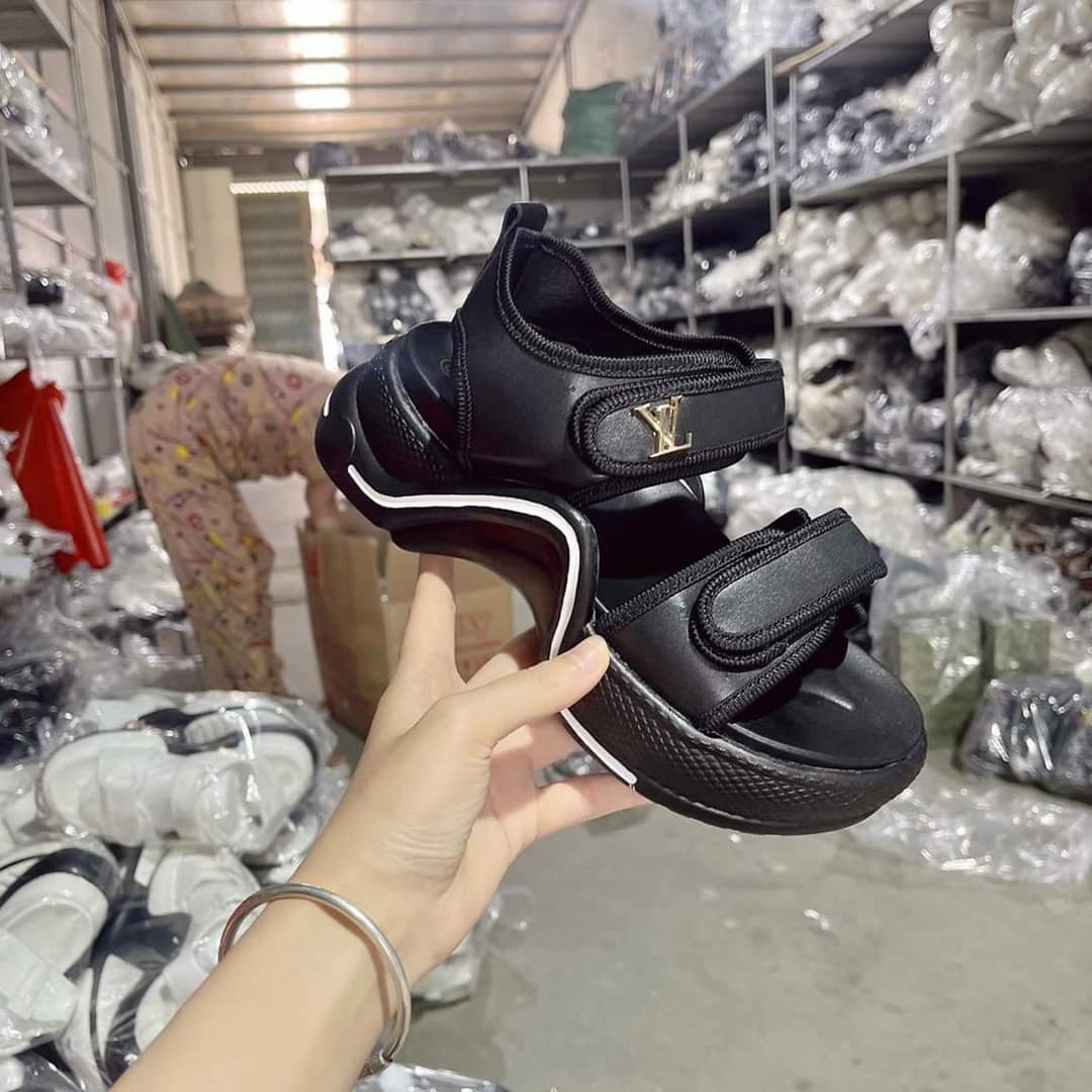 Ulzzang girl's sandals-Guangzhou high quality fashion ladies sandals durable buckle strap straight shoes-Guangzhou