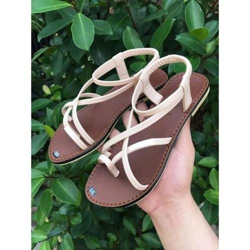 Sandal quai mảnh dây da siêu bền