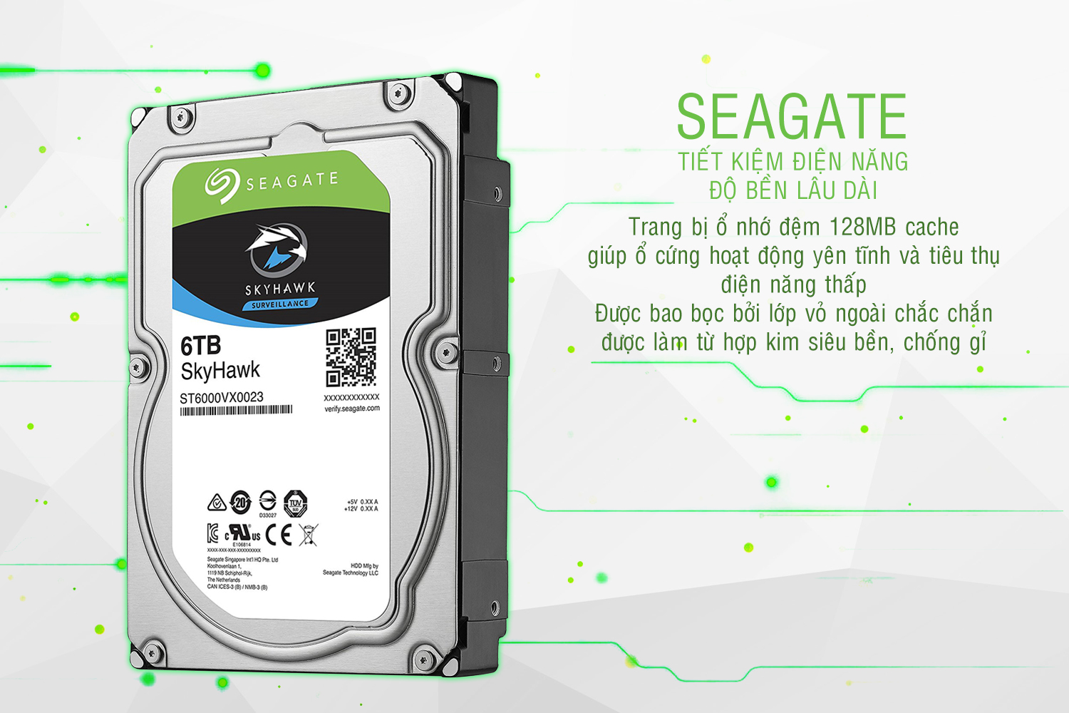 Ổ cứng 6TB Seagate Skyhawk ST6000VX001
