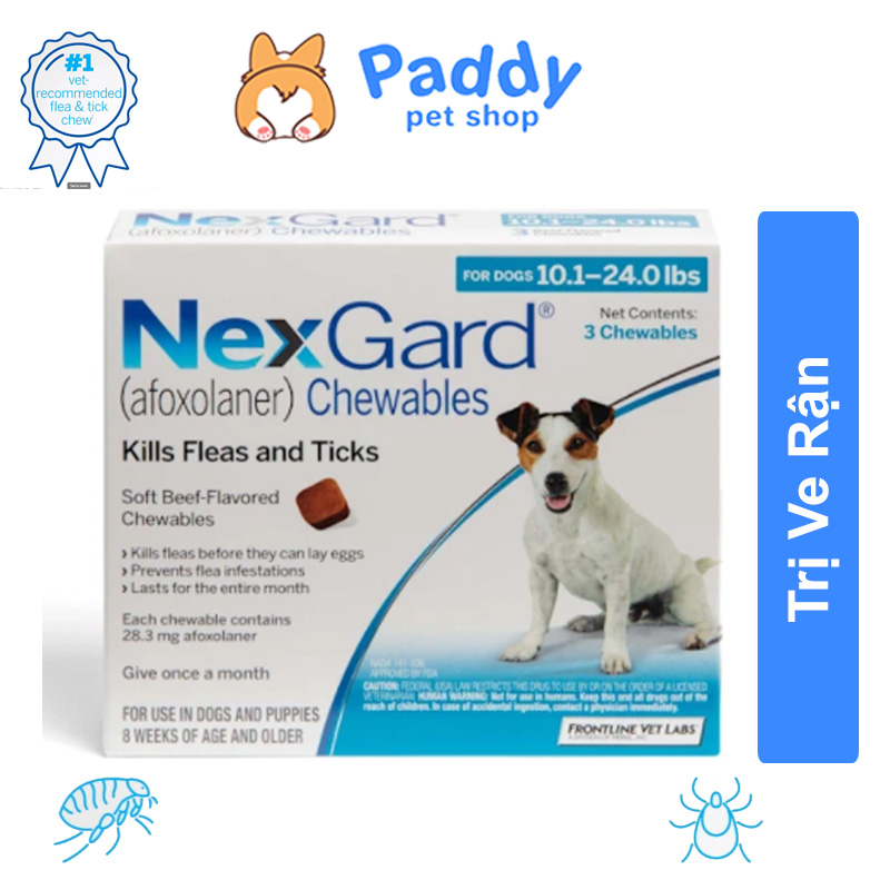 Nexgard Trị Ve Rận Cho Chó (Hàng Chính Hãng - 1 viên)