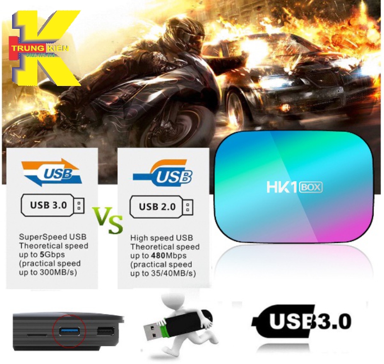 ANDROID HK1BOX ANDROID 9.0, 8K AMLOGIC S905X3 RAM 4GB/32G