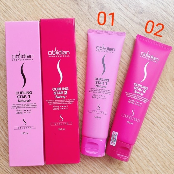 Gel tạo kiểu Obsidian Curling Star 1 150ml Natural