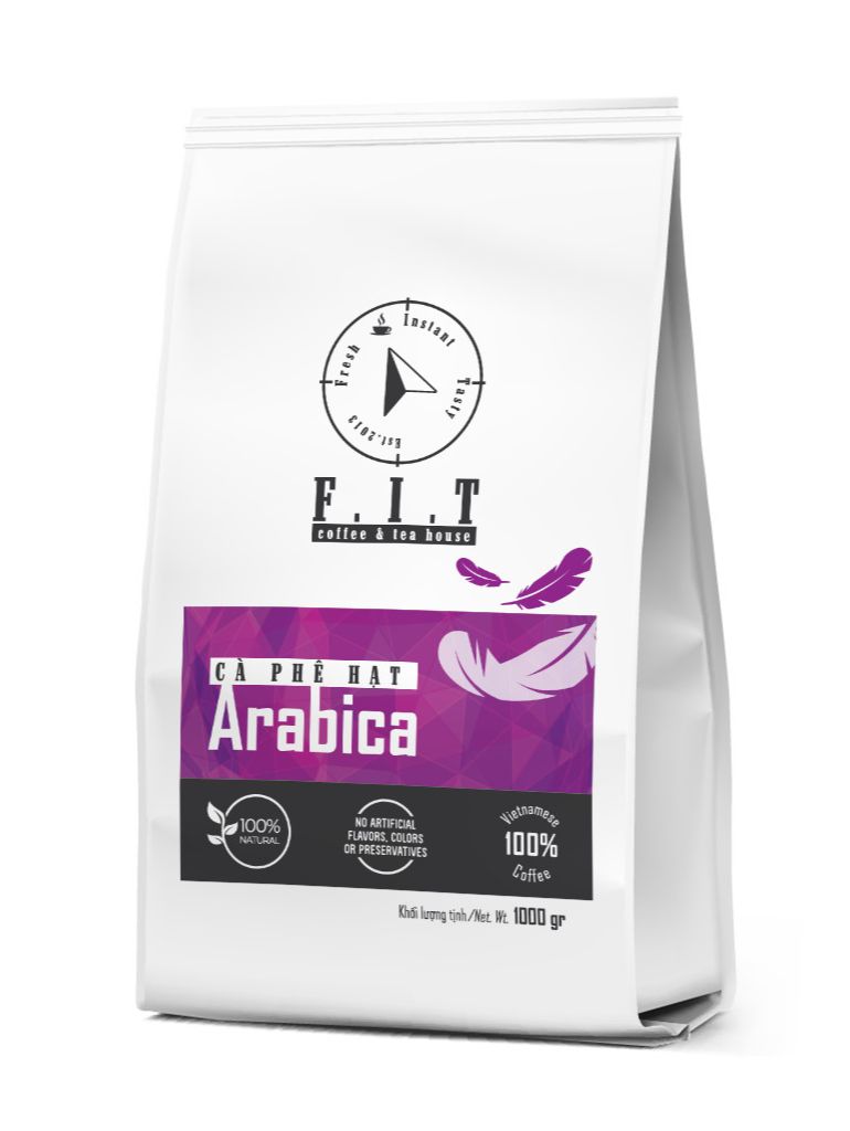 Cà Phê Nguyên Chất Fit Coffee - ARABICA 1Kg Hạt