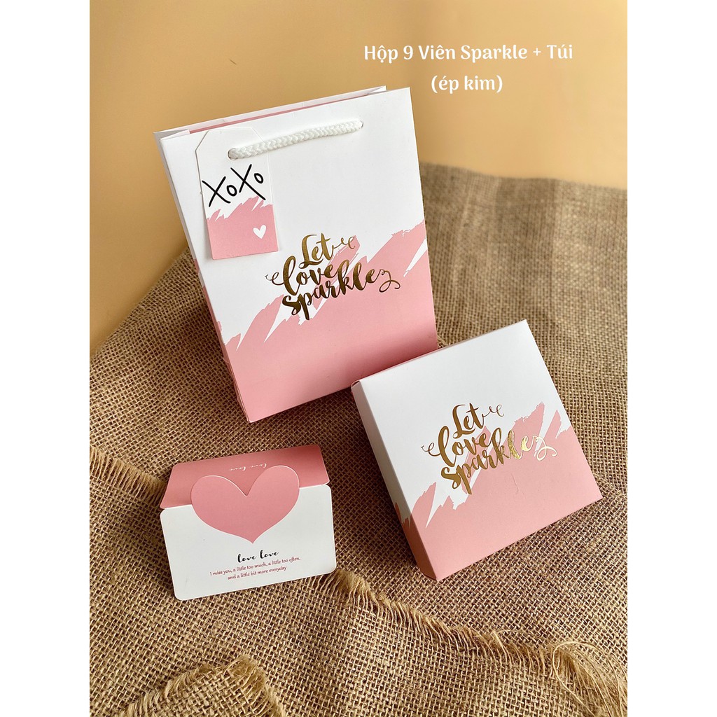 Hộp Đựng Socola 9 Viên Các Mẫu - Đỏ Forever