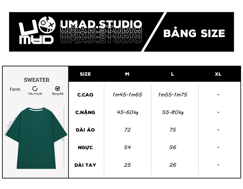 Áo Thun UMAD Unisex Form rộng Oversize ĐÃ CÓ BỒ, CHƯA CÓ BỒ Basic chất Cotton cổ tròn phong cách Cá tính năng động hot hit 2022