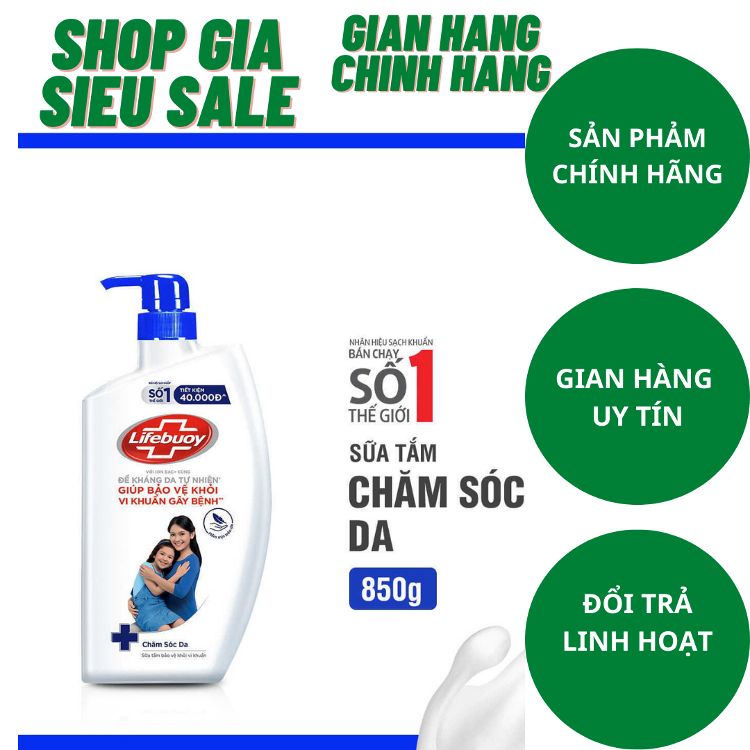 Sữa Tắm Lifebuoy Chăm Sóc Da 850g