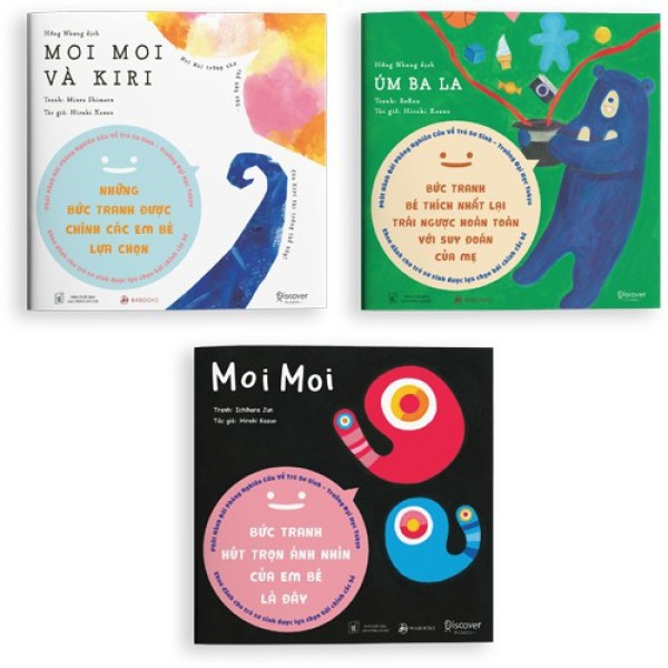 Sách Ehon - Set 3 cuốn Moi Moi và những người bạn - Dành cho trẻ từ 0-2 tuổi(bộ 3 cuốn)