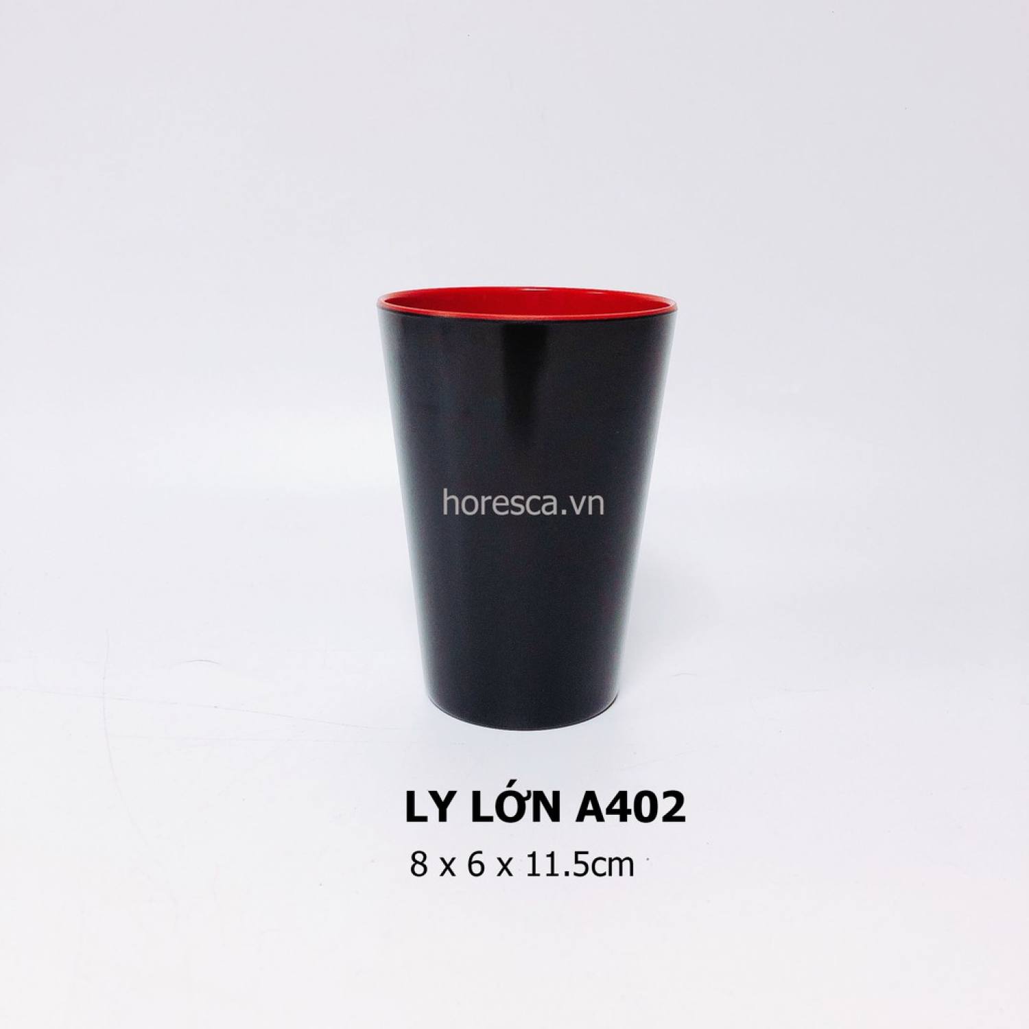 Cốc nhựa, ly nhựa ( Đỏ Đen) MELAMINE [CAO CẤP]
