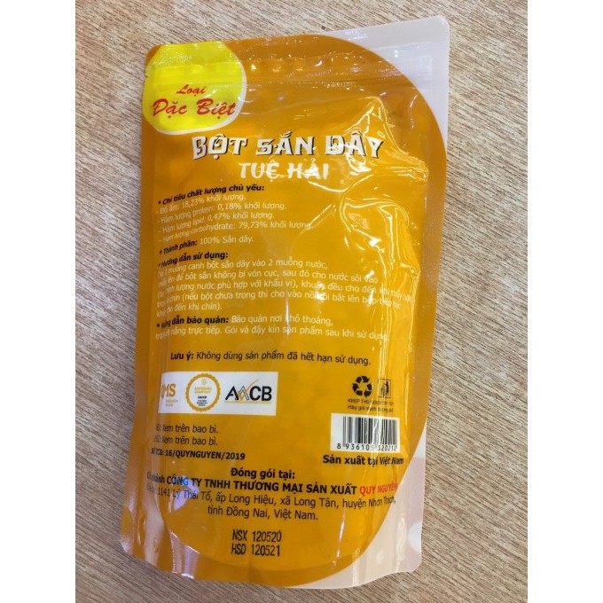 Bột Sắn Dây Tuệ Hải 500G (Loại 1)