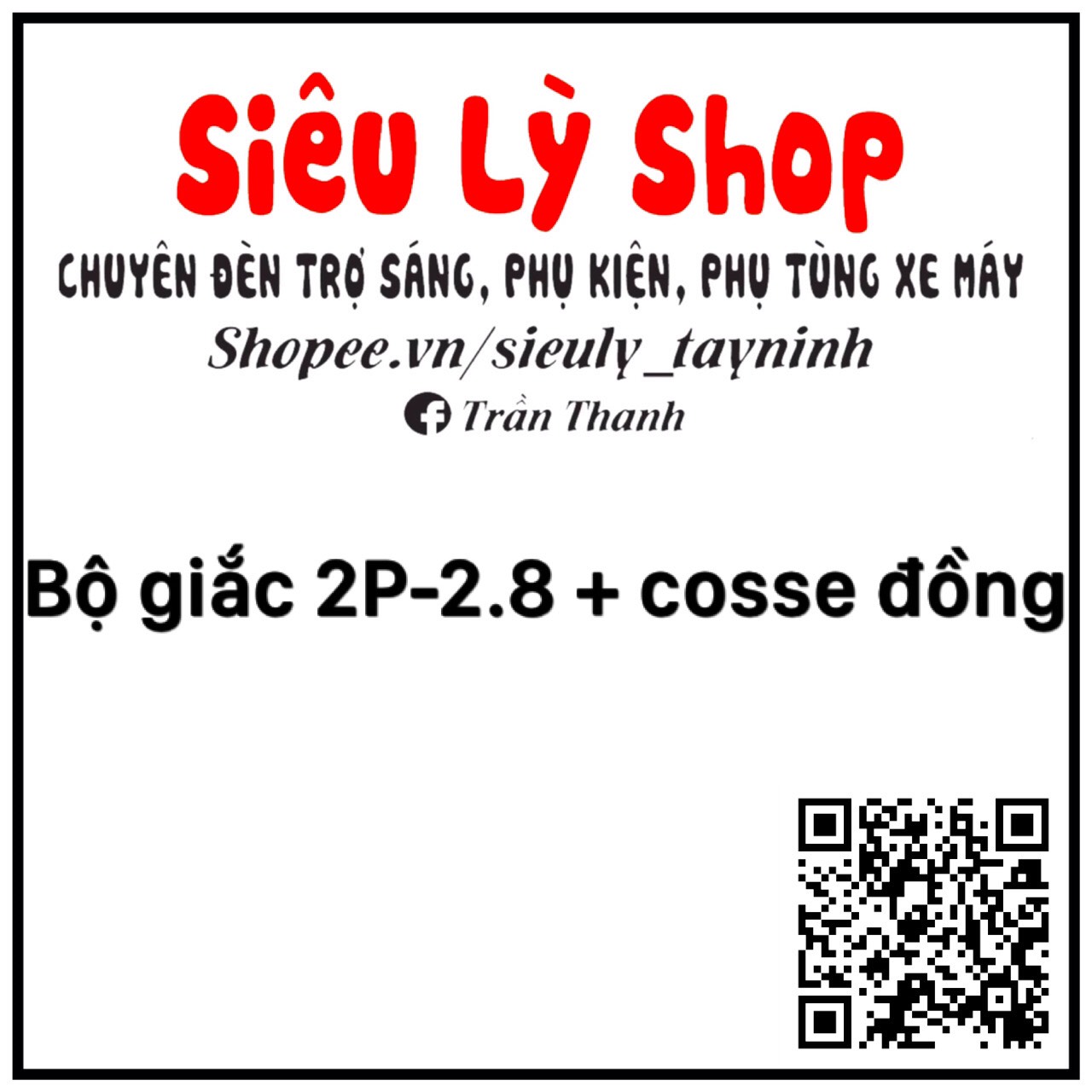 Giắc kết nối 2P-2.8 + Cos
