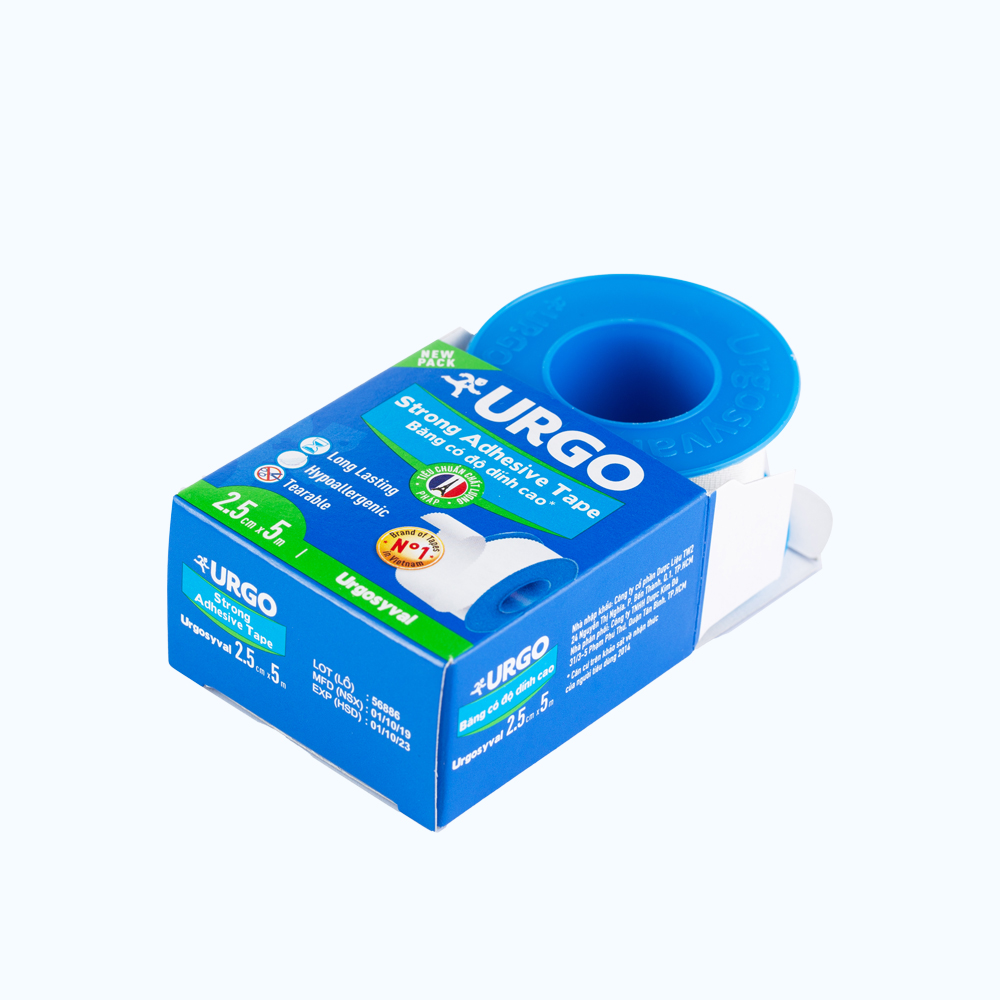 Băng keo lụa có độ dính cao Urgo Syval (2.5cm x 5m)