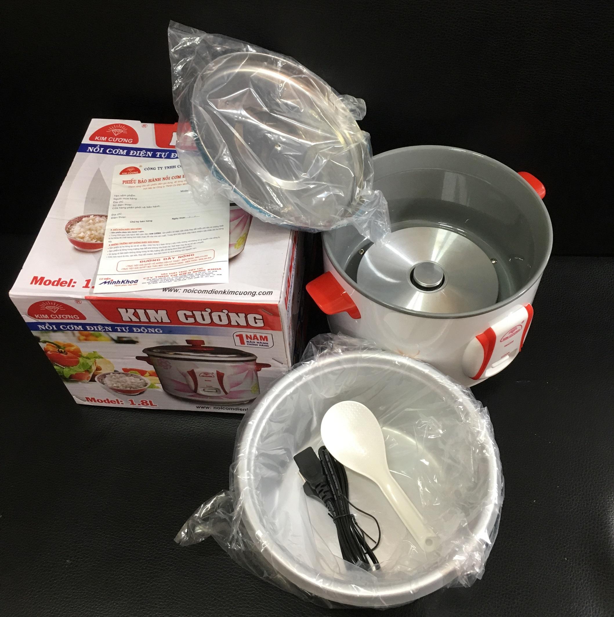 Nồi cơm điện Kim Cương 1.8 lít nắp rời