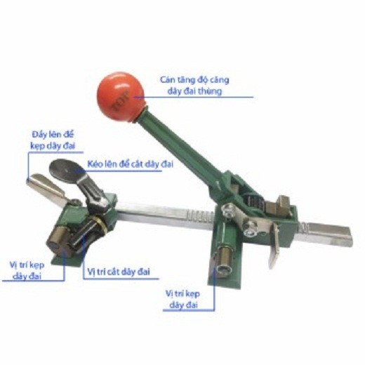 Bộ siết dây đai thùng 5/8" (16mm) Top (đai nhựa) - TPK-1001