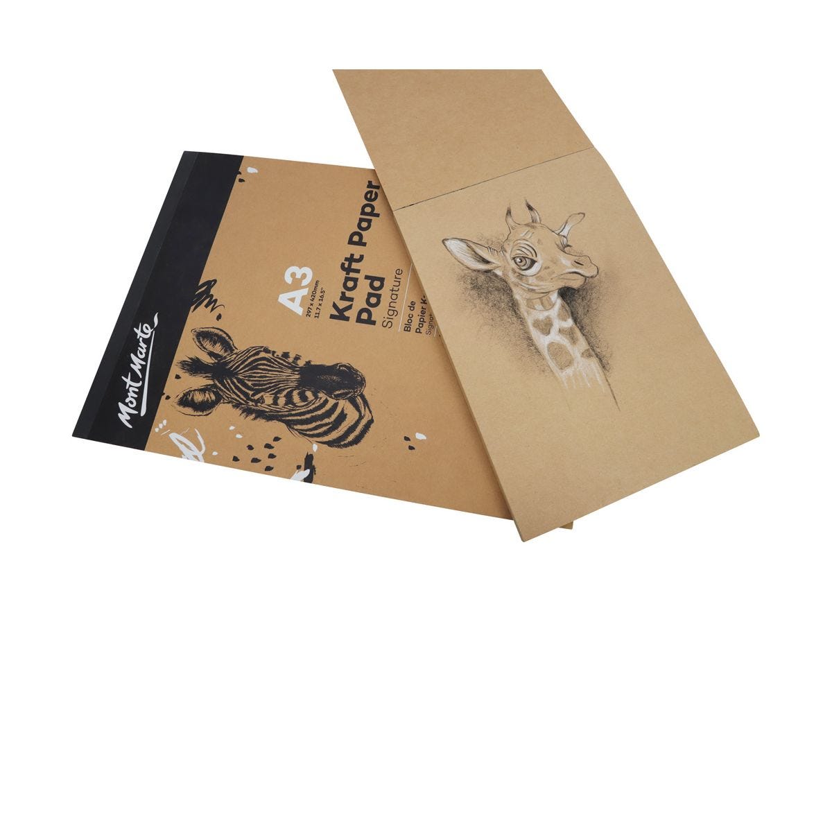 [DA ĐEN] Sổ Giấy Kraft Mont Marte 115gsm 50 Tờ