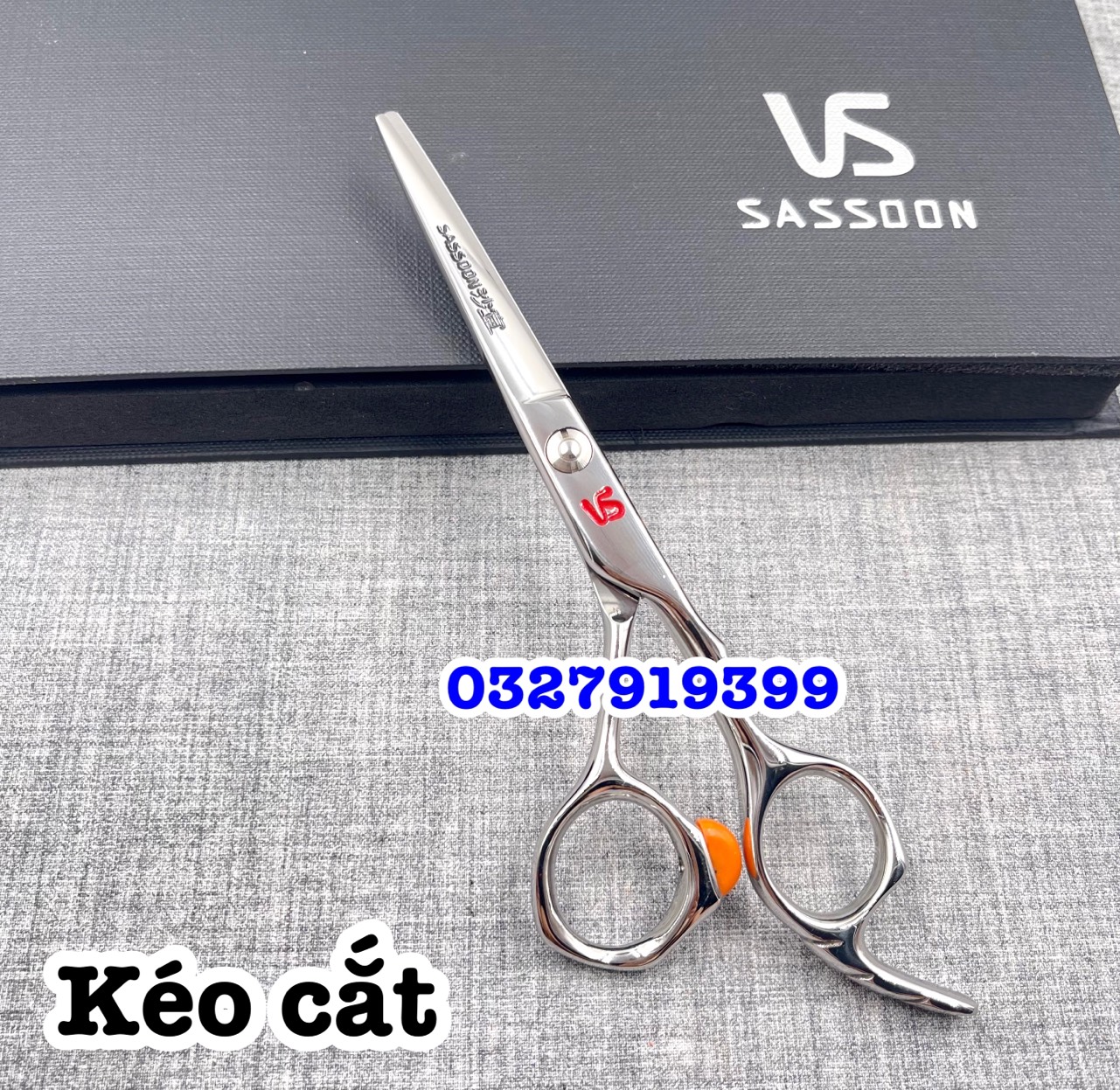 VS Sassoon Kéo Cắt Tỉa Tóc VS Cao Cấp 5.5 In Chính Hãng Thép Nhật S440C Độ Cứng Trên 62HRC Lưỡi Sắc Bén Chất Lượng Tốt