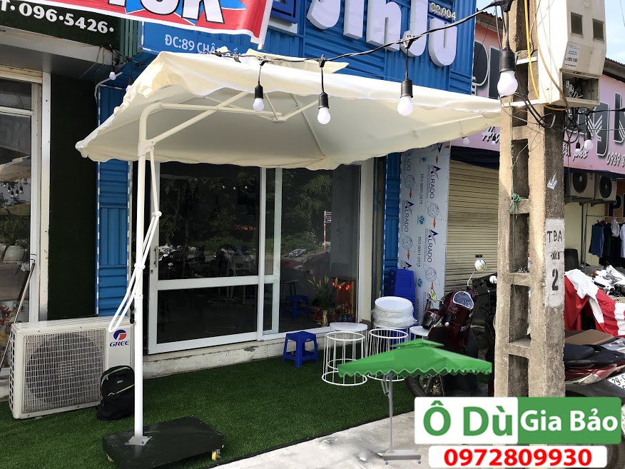 Vải Mái Ô Lệch Tâm Vuông 2.5Mx2.5M ( KHÔNG CÓ KHUNG ĐI KÈM)