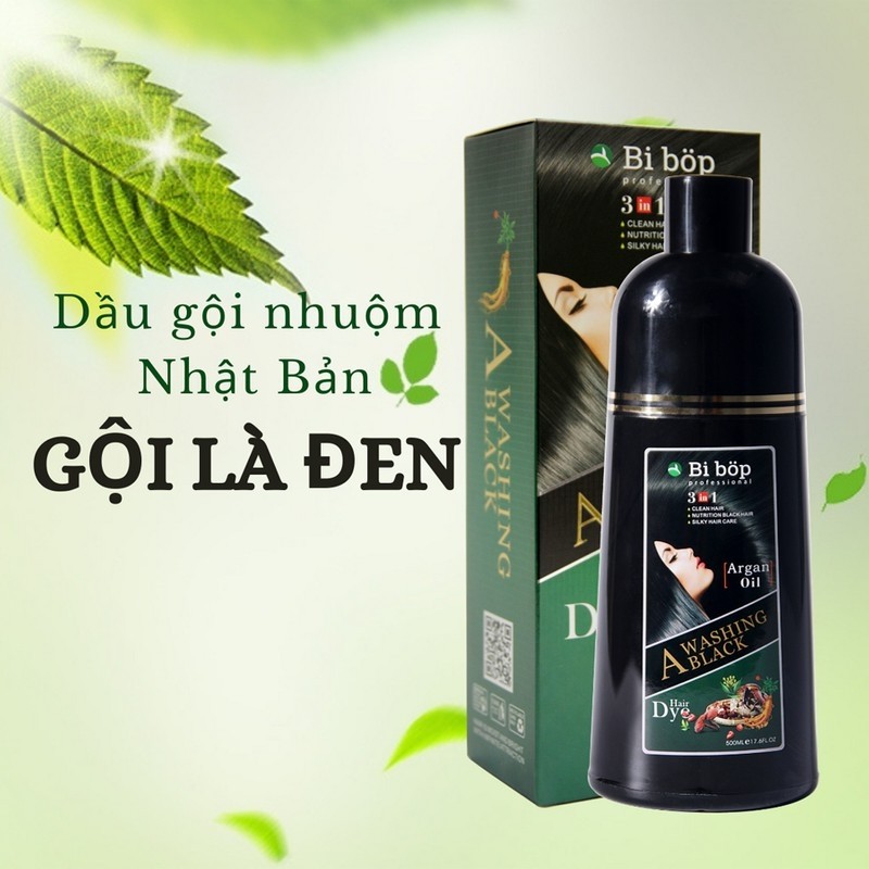 [HCM]DẦU GỘI ĐEN NÂU TÓC PHỦ BẠC BIBOP NHẬT BẢN