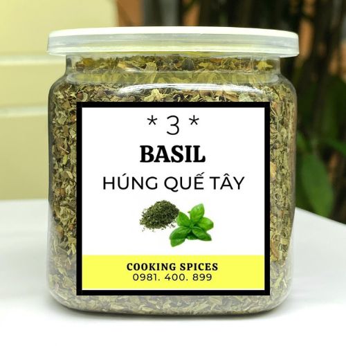 Lá Húng Quế Tây ( Basil ) gia vị ướp gà KFC, sốt pizza.