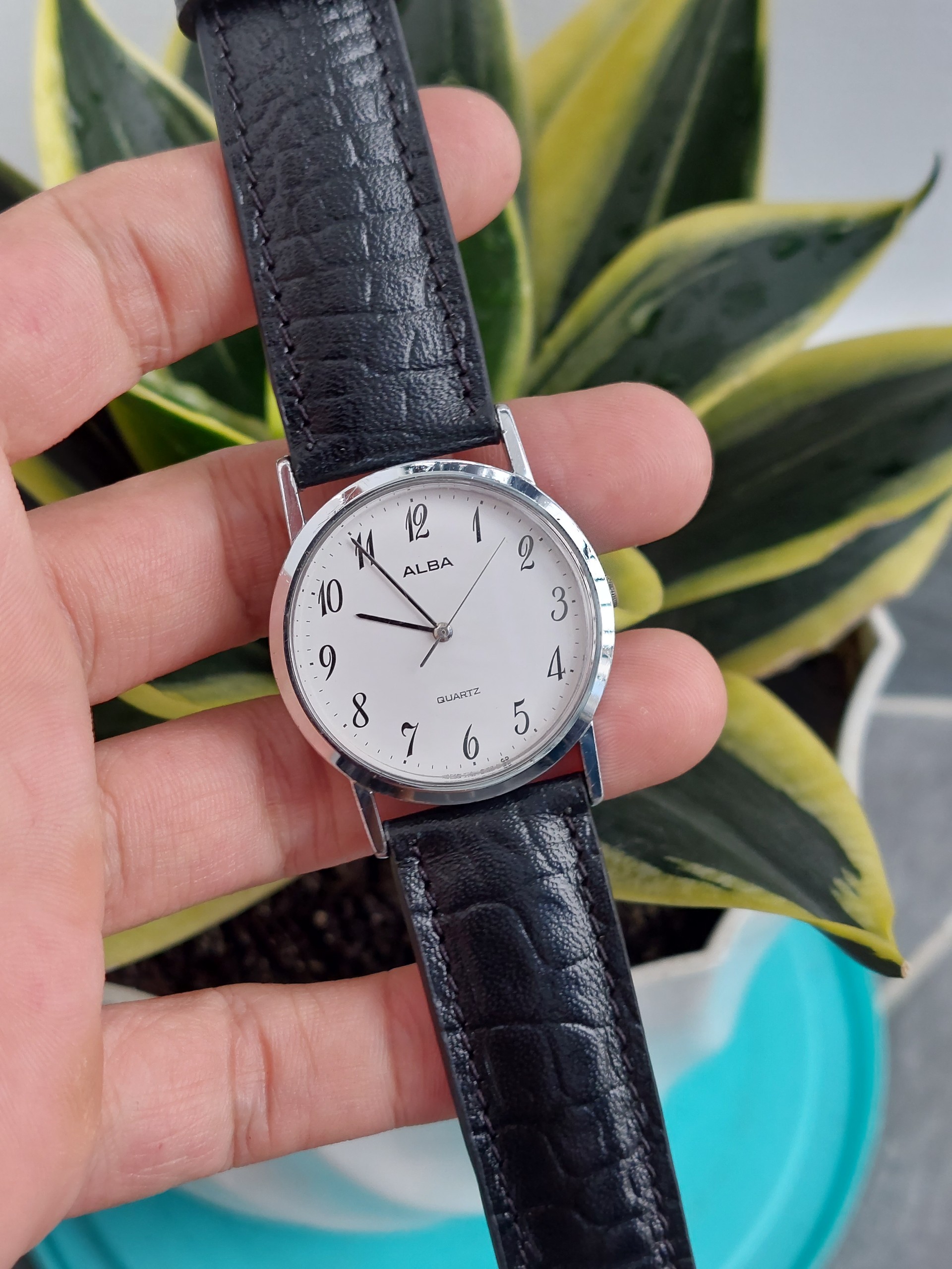 Đồng hồ nam Alba mặt tròn chạy pin hàng Si