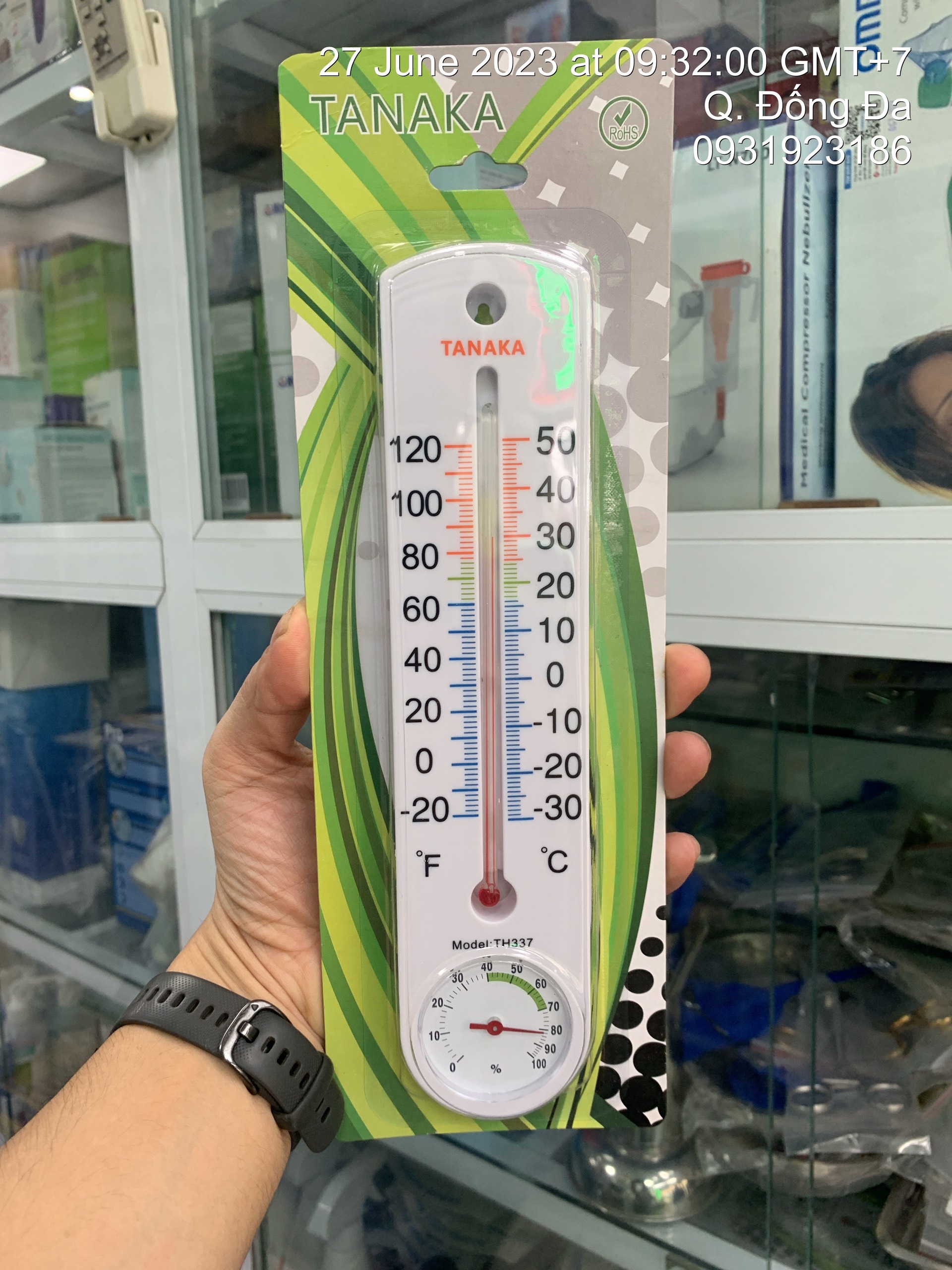 Nhiệt ẩm kế dạng cột treo tường TH337