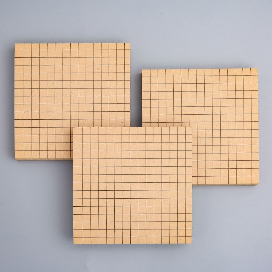 Tập 80 tờ giấy note vuông basic NO33, Note ghi chú đơn giản kẻ ngang, caro