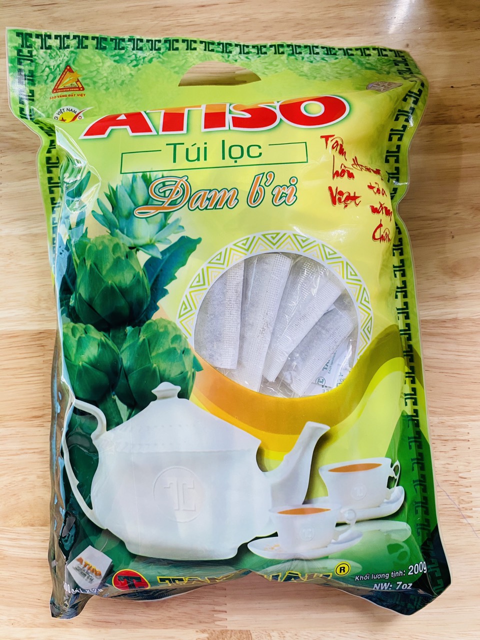 [HCM]Trà Atiso Tâm Châu (200gr/gói) - Atiso túi lọc cao cấp