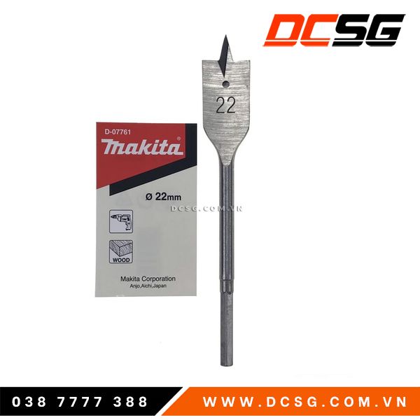 Mũi khoan dẹt 22x150 makita d-07761