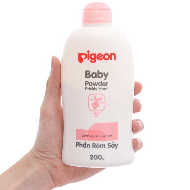 Phấn rơm sẩy Pigeon nắp màu cho bé 100g/ 200g