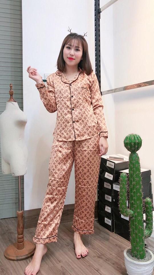 Bộ pizama lụa cao cấp