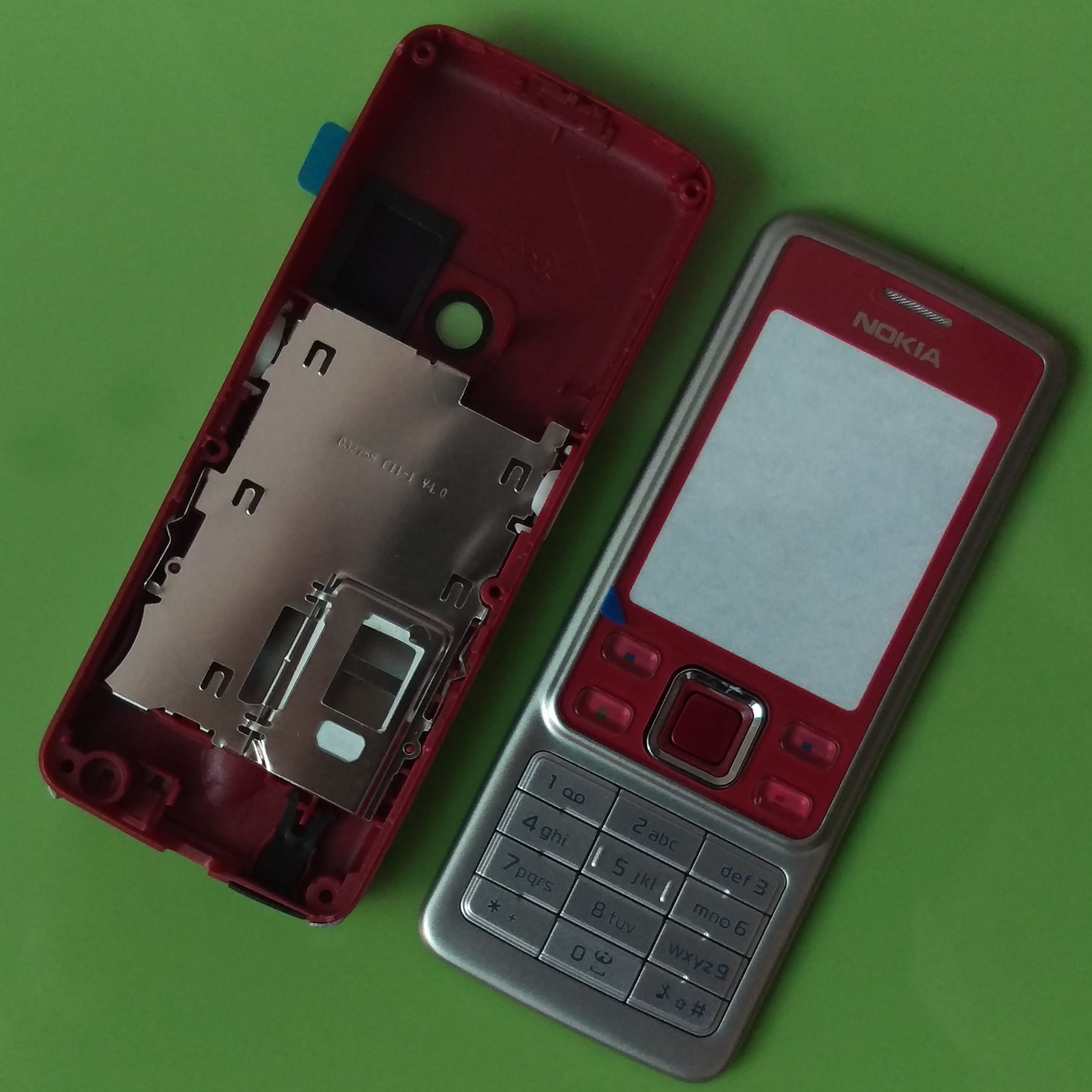 Vỏ + Sườn Nokia 6300 -Vỏ Zin RED