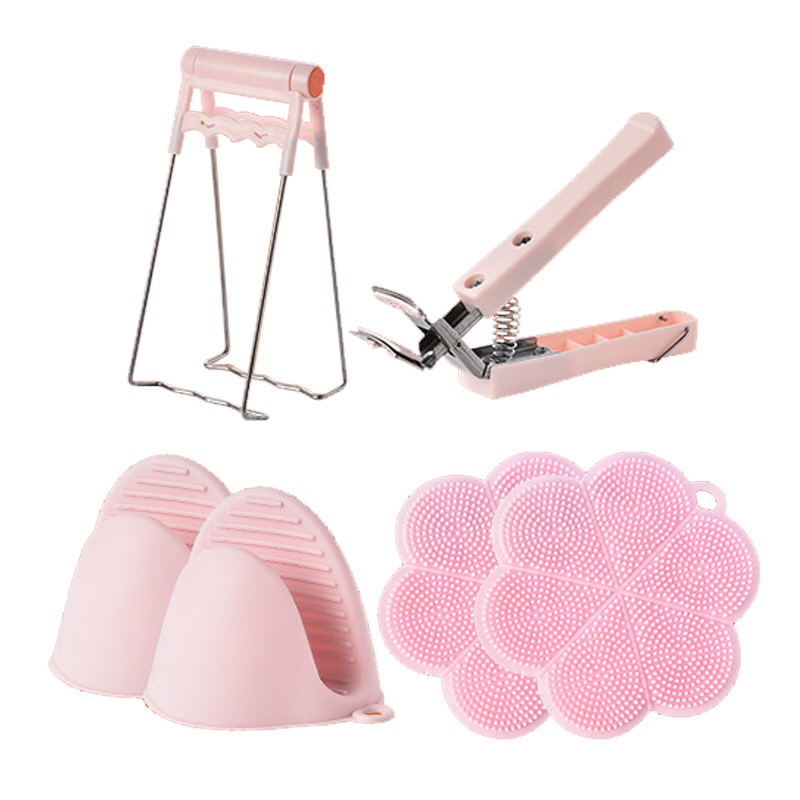 Bộ 6 dụng cụ kẹp gắp bát đĩa chống nóng