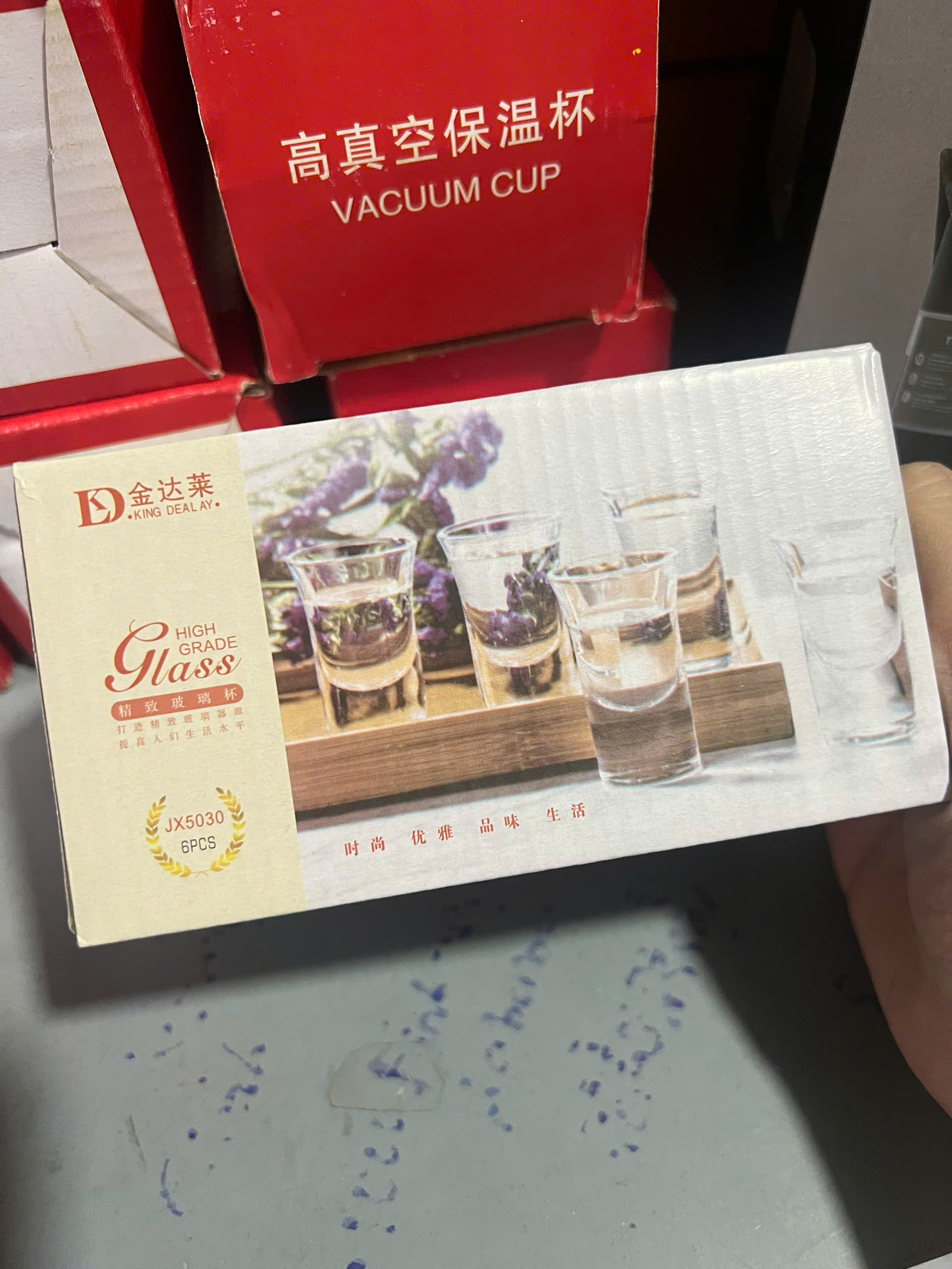 BỘ 6 LY UỐNG RƯỢU THỦY TINH NHỎ