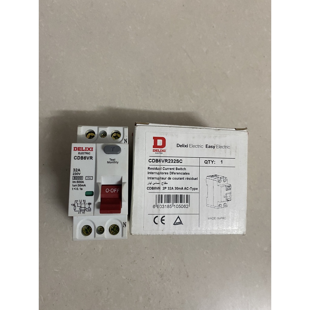 Cầu dao chống rò RCCB 2P 32A, 40A, 63A Delixi