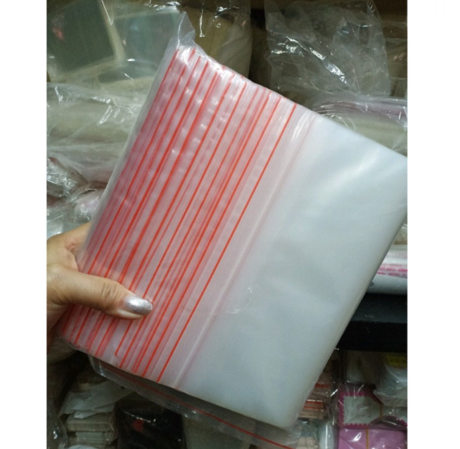 1 kg túi ZIPPER chỉ đỏ 30x40cm