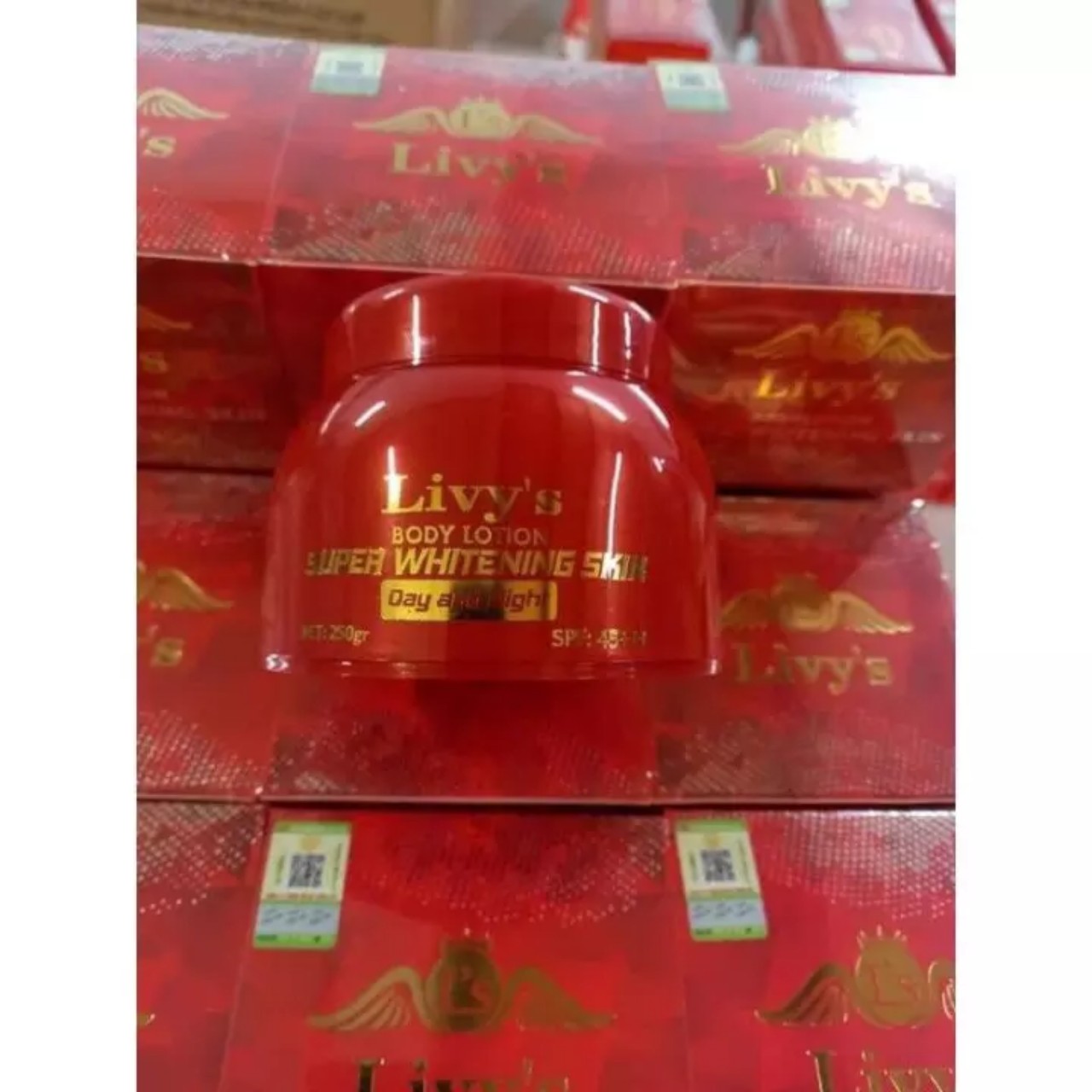 Kem Body LIVY'S Đỏ Trắng Da 250g Chính Hãng , Bật Tone Sau 7 Ngày Livy Đỏ